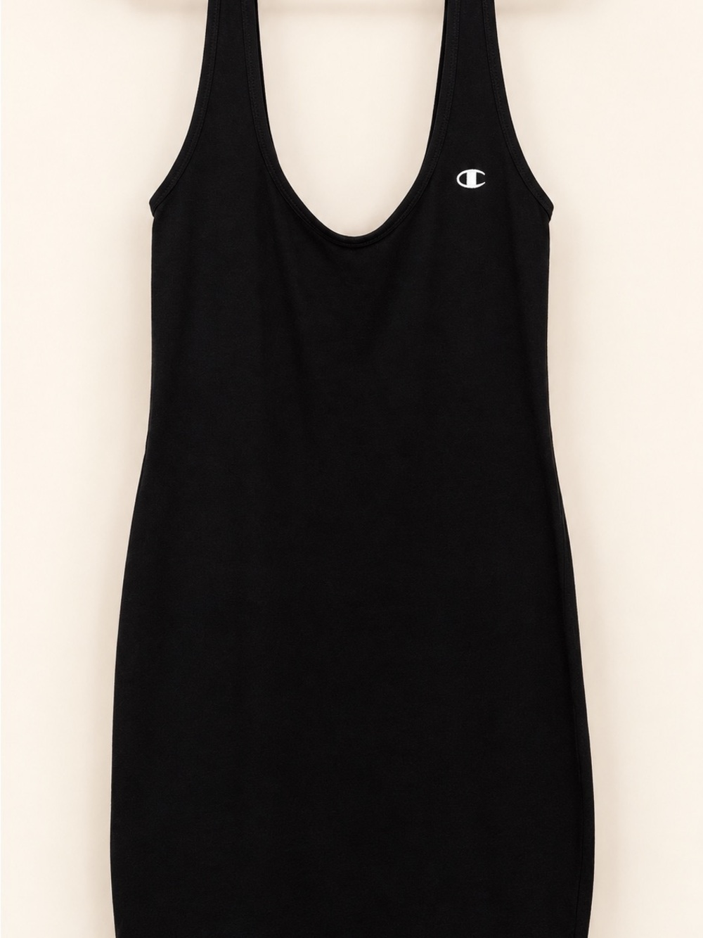 Champion Black Scoop Neck Mini Dress